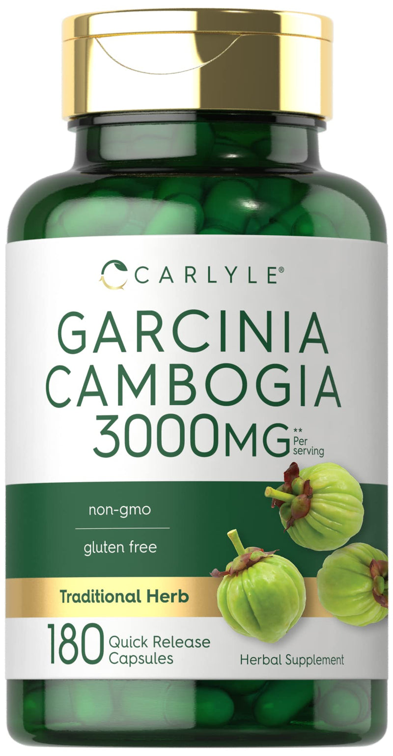 Carlyle Garcinia Cambogia 3000mg | 180 Capsules | Non-GMO, Gluten Free Supplement Extract - BeesActive Australia