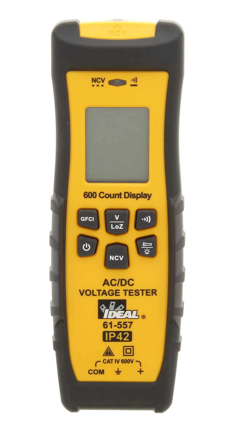 Ideal Electrical 61-557 Voltage and Continuity Tester w/LCD,GFCI,Flashlit and NCVT