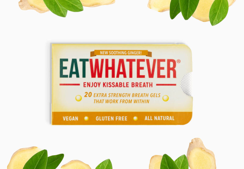 Eatwhatever Ginger Breath Gels All-Natural Gluten-Free Vegan Breath Freshener, 9-Pack Box - BeesActive Australia