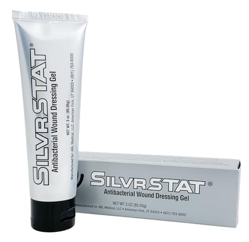 SilvrSTAT First Aid Kit Gel, 32 PPM Silver Healing Wound Dressing Solution, SilverSol Ag₄O₄ Particles, 3 oz 3 Ounce