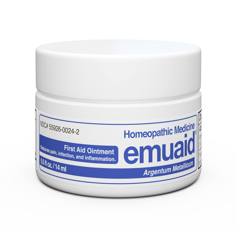 emuaid Ointment for Eczema and Psoriasis Relief, Reduces Itching, Pain, Swelling, Regular Strength Treatment for 100+ Skin Conditions, Steroid and Chemical-Free, Suitable for All Ages, 0.5oz 0.5 Ounce - BeesActive Australia