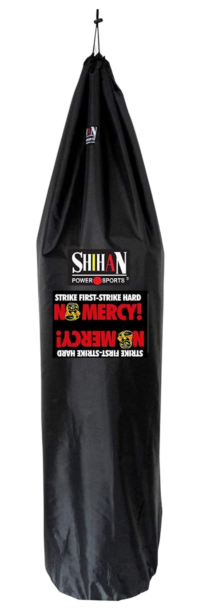 Boxing Bag Cover NO MERCY STRIKE HARD In/Outdoor 5-6ft & 24inch Diameter Large Bag punch bag Outdoor Protection for your boxing Bag , Ideal for freestanding boxing bags - BeesActive Australia