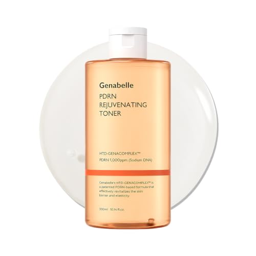 Genabelle PDRN Rejuvenating Toner - Deep Hydration & Skin Barrier Support with PDRN, Panthenol, Hyaluronic Acid - Soft & Clear Skin - Glass Skin - 10.14 fl.oz/300ml