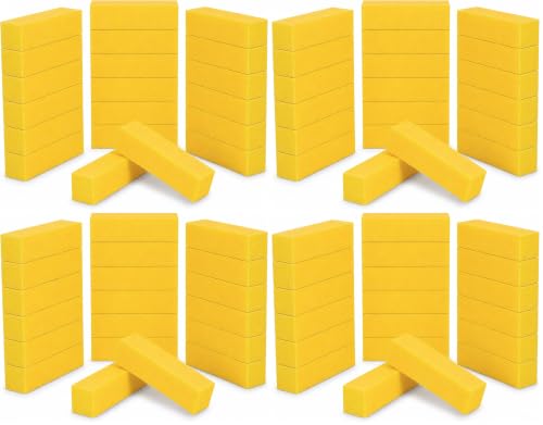 ForPro Ultra Gold Buffing Block, 240 Grit, Four-Sided Manicure & Pedicure Nail Buffer, 3.75” L x 1” W x 1” H, 20-Count (Pack of 4) 20 Count (Pack of 4)