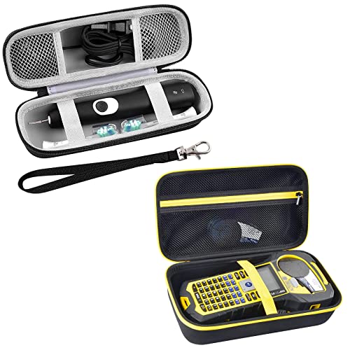 Case Compatible with Philips for Sonicare for ProtectiveClean 4100 6100 5100 6500 7500 Rechargeable Electric Toothbrush Case Compatible with Brady M210/ BMP21-PLUS Handheld Label Printer.
