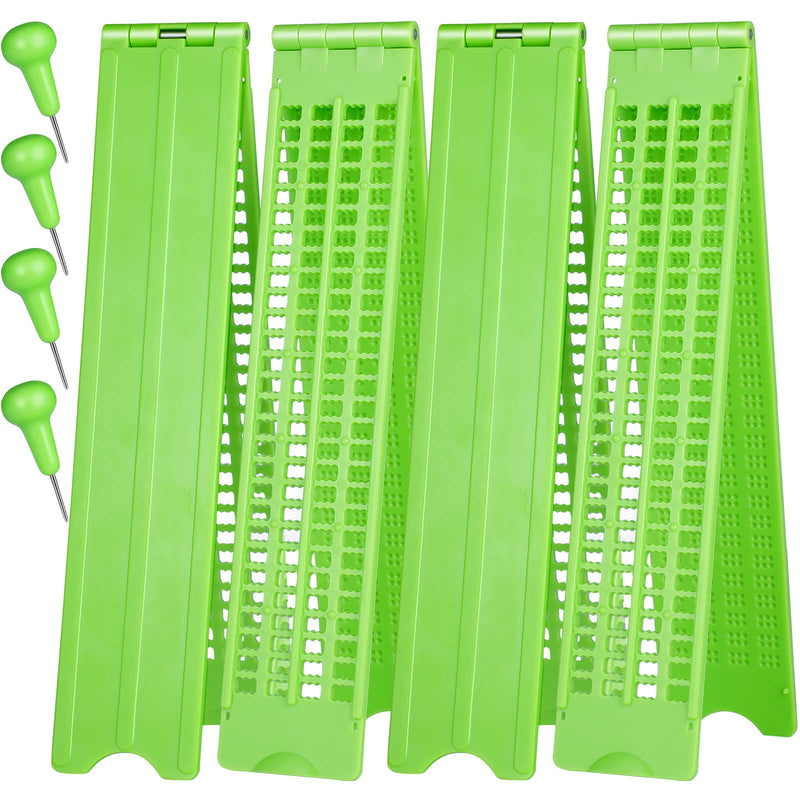 Jutom 4 Pack Braille Slate Stylus Kit, 4 Lines 28 Cells Plastic for Blind