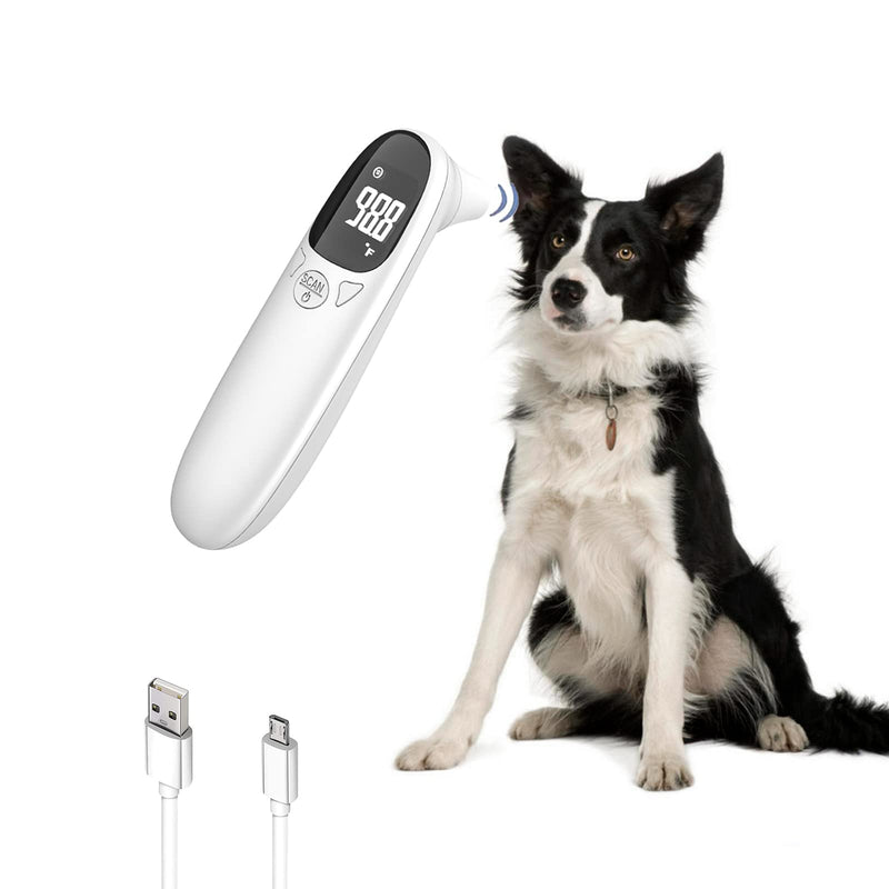 Cat & Dog Thermometer Non-contact Rechargeable Pet ear Thermometer,Designed for Pet,Fast and Accurate Temperature Detection - BeesActive Australia