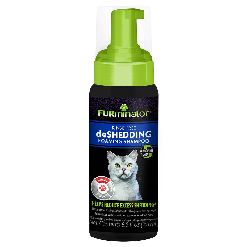 FURminator® Rinse-Free deShedding Foaming Shampoo for Cats, 8.5 oz - BeesActive Australia