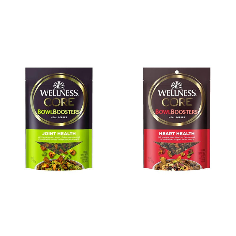 Bundle of Wellness CORE Bowl Boosters Joint Health & Heart Health Dog Food Topper, 4 Ounce Bag - PawsPlanet Australia