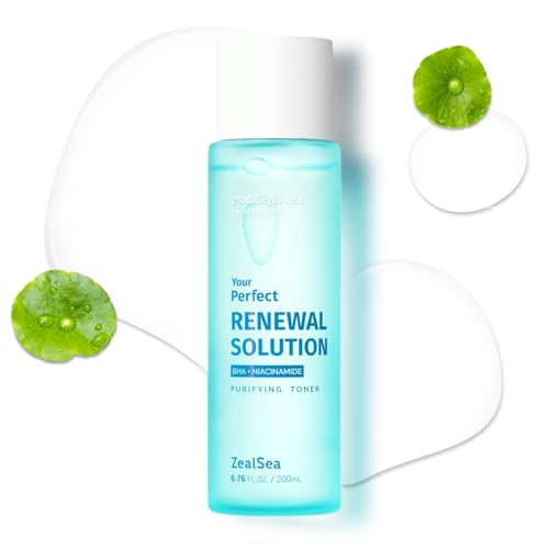 ZealSea Salicylic Acid Toner, Blackhead Remover, Pore Minimizer Oil Control BHA 6.76 FL.OZ.(Pack of 1)