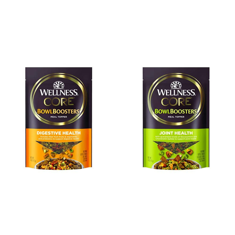 Bundle of Wellness CORE Bowl Boosters Digestive Health & Joint Health Dog Food Topper, 4 Ounce Bag - PawsPlanet Australia