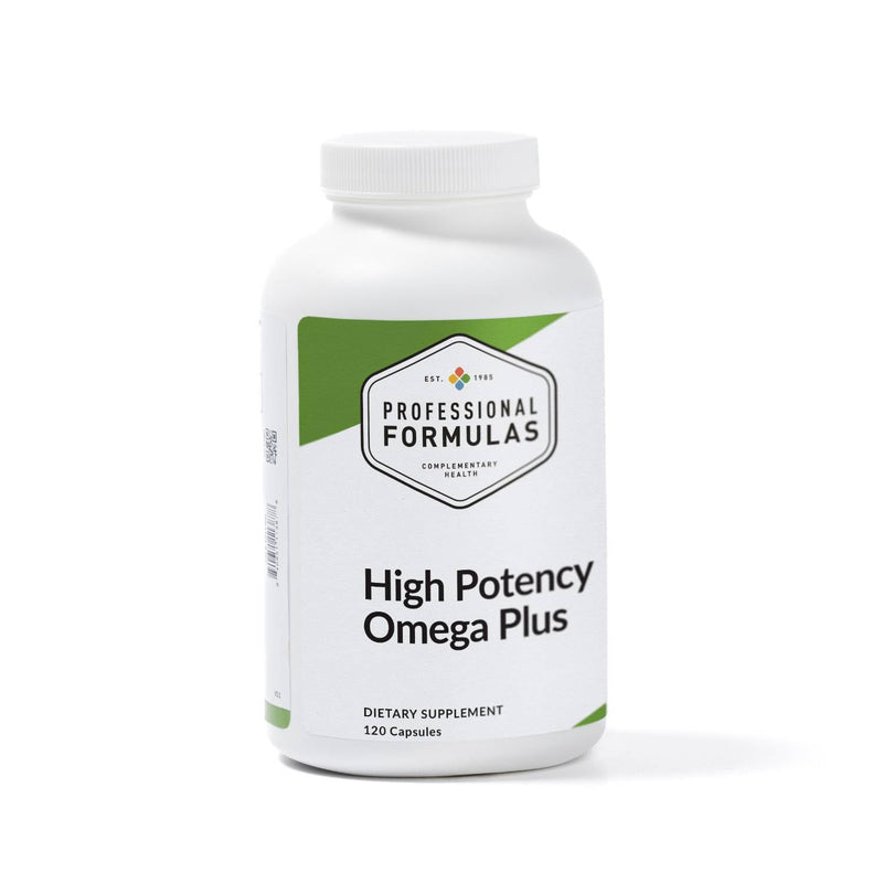 Professional Formulas Omega Plus – High-Potency EPA (720 mg) & DHA (480 mg) with Vitamins D3 + K2 – Supports Cardiovascular, Immune, Bone & Inflammatory Health – 120 Perles