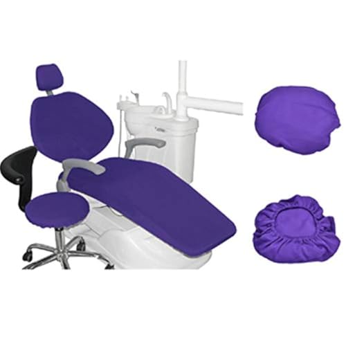 EUSONYSU Protective Full Dental Chair Cover-4Pcs/Set Dental Chair Cover Sleeve Protector Waterproof Cloth Headrest Backrest Cushion Protective Case