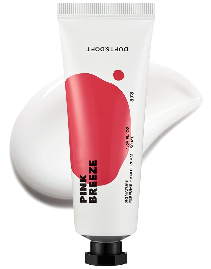 DUFT&DOFT Pink Breeze Signature Perfume Nourishing Hand Cream, Non-greasy, Refreshing Hydration, Shea Butter, Vitamin E, Feel-Good Fragrance – 1.69 oz. - BeesActive Australia
