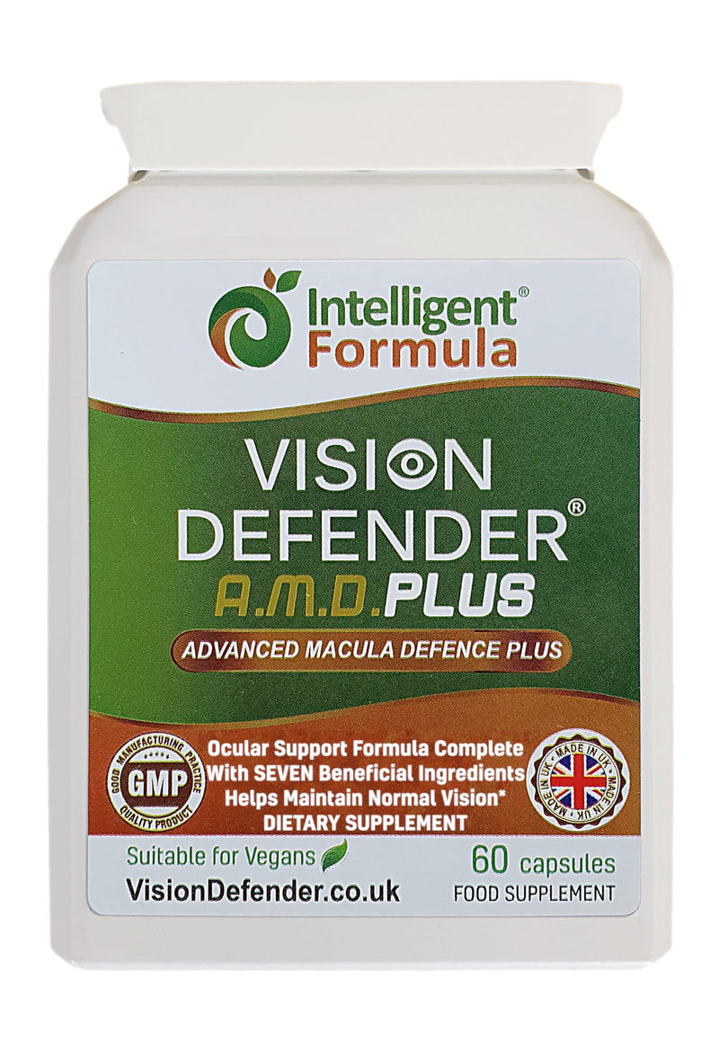 Vision Defender Plus Eye Supplement: AREDS2 Formula Vitamins, Minerals (Lutein, Zinc) Enhanced with Meso-Zeaxanthin for Complete Eyes/Eyesight Health Care & Support. 60 Easy-to-Swallow Vegan Capsules | Enhanced Eye Health Vitamins, Lutein & Zeaxanthin,...