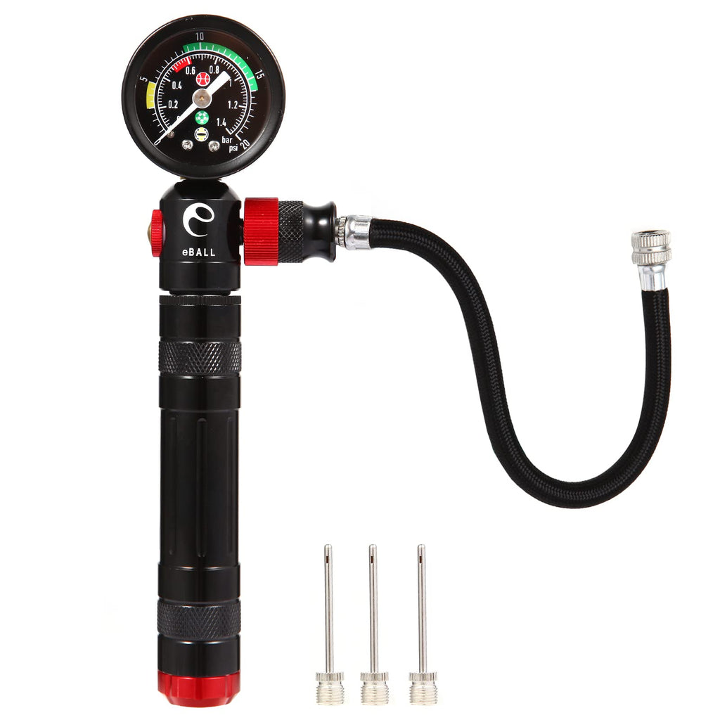 Ball Pump with Pressure Gauge, Sports Ball Pump with Needle & Air Release Valve, Hand Pump Air Inflation for Basketball, Soccer Ball, Football, Volleyball, Rugby and Others - BeesActive Australia