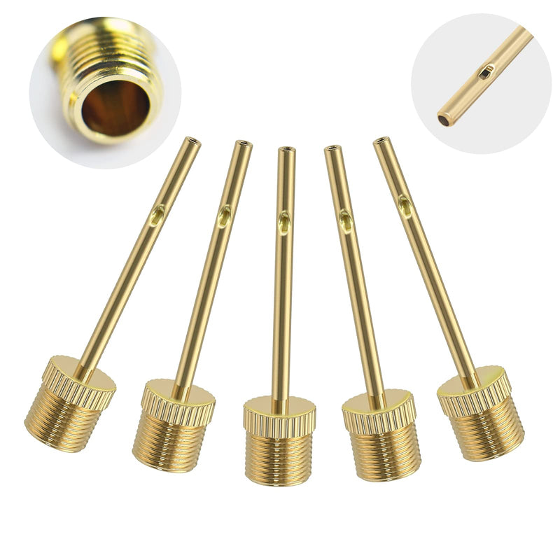 PremierAdapter Inflating Glod Pump Needle (Pack of 5) Adapter Needle Ball Football Rugby Volleyball Netball Valve Adapter, Smooth Edges Won't Hurt Our Balls [TY65] - BeesActive Australia