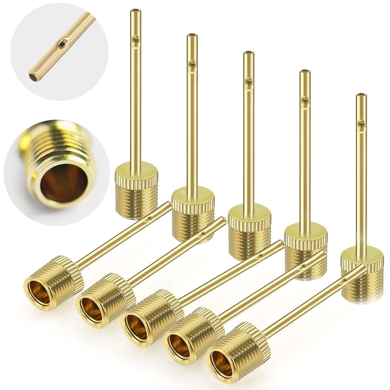 PremierAdapter Inflating Glod Pump Needle (Pack of 10) Adapter Needle Ball Football Rugby Volleyball Netball Valve Adapter, Smooth Edges Won't Hurt Our Balls [TY69] - BeesActive Australia