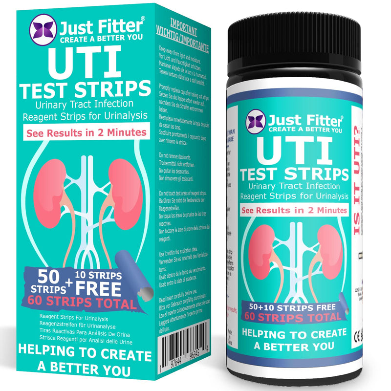 UTI Urine Test Strips. Urinary Tract Infection Strip. Simple, Fast and Accurate Results. Urinalysis Home Testing Stick Kit for Nitrite and Leukocytes. 1 Count (Pack of 1) - BeesActive Australia