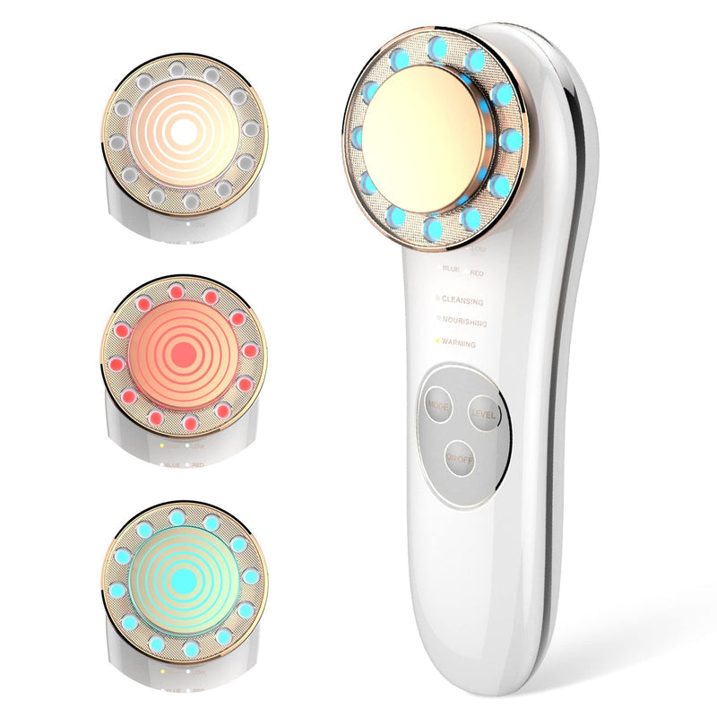 Aikertec Face Massager Electric,7 in 1 Anti-Aging High Frequency Facial Machine,Galvanic Facial Massager Machine - BeesActive Australia