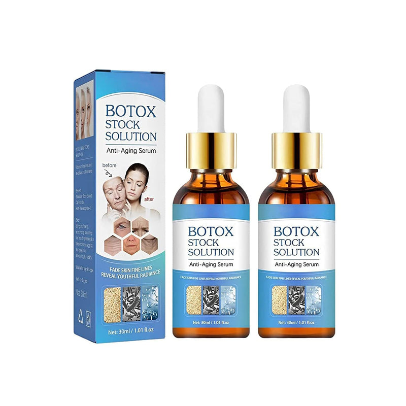 2pcs Botox Stock Solution, Botox Stock Solution Facial Serum, Jennifer Aniston Anti Aging Serum, Suitable for All Skin Type - BeesActive Australia
