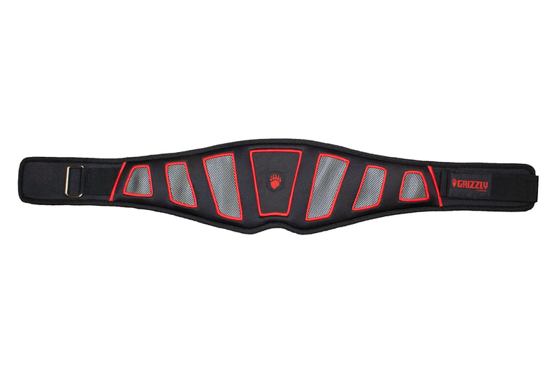 Grizzly Fitness 7" SoFlex Back Panel Weightlifting Belt | Intended for Lightweight Training | Soft & Flexible Nylon, Neoprene & Foam Combo for Additional Comfort When Performing Lifting Exercises Large