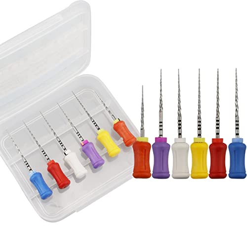 6pcs/Box 21/25mm Bendable NiTi Hand Use Super Rotary Files Dentist Files Shaping Finishing Tools (21MM) 21MM