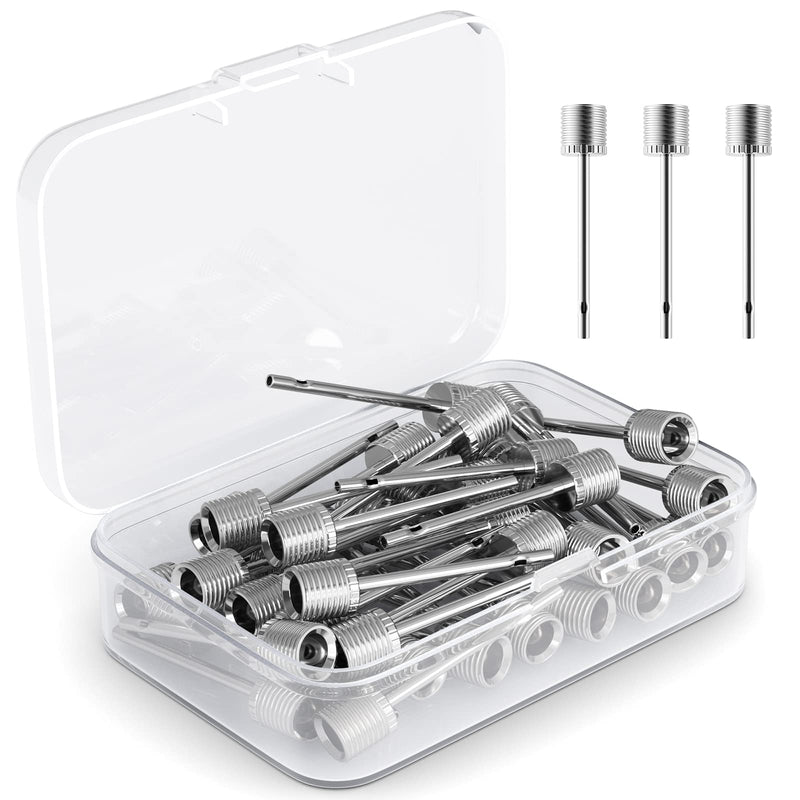 Motorenbau Air Pump Needle 35pcs, Ball Pump Inflation Needle for Basketball, Football, Soccer, Volleyball or Rugby Balls Replacement Ball Pump Pin Air Inflating Pin with Storage Box - BeesActive Australia