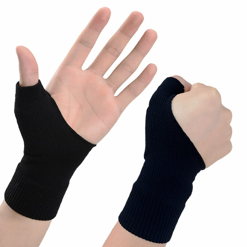 Wrist Thumb Arthritis Gloves (2Pcs), Elastic Compression Sleeves Fingerless Glove with Gel Pad for Arthritis,Tendonitis,Carpal Tunnel,Rheumatoid,Typing, Breathable Compression Gloves for Women & Men - BeesActive Australia