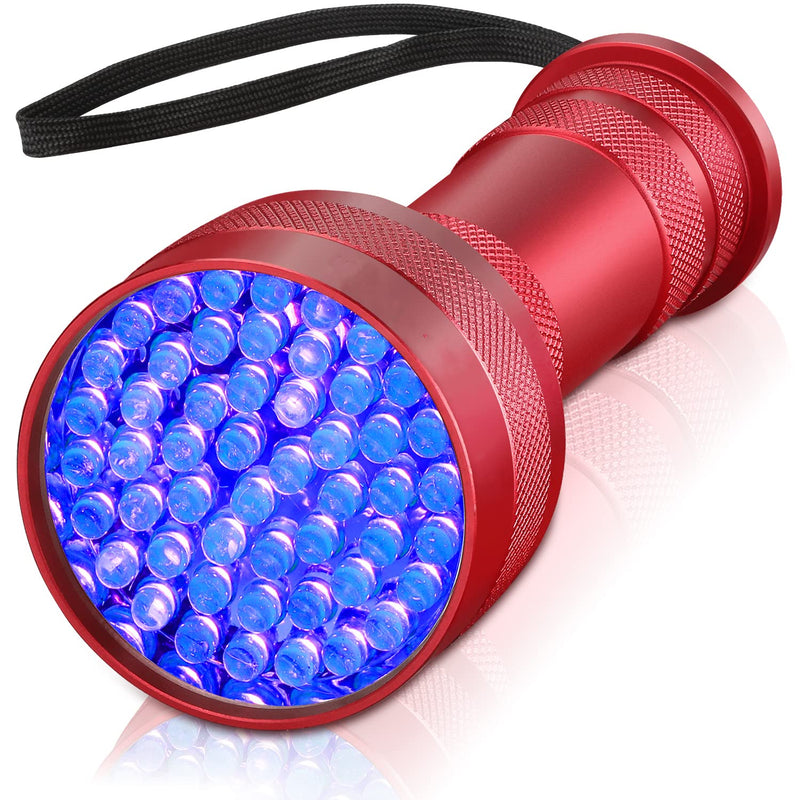 UV Flashlight Black Light, 51 LED Mini Blacklight Flashlite Pet Urine Detector for Dry Dog/Cat Pee Urine Stains Detection Cleaner, Bed Bug, Scorpions Hunting - BeesActive Australia