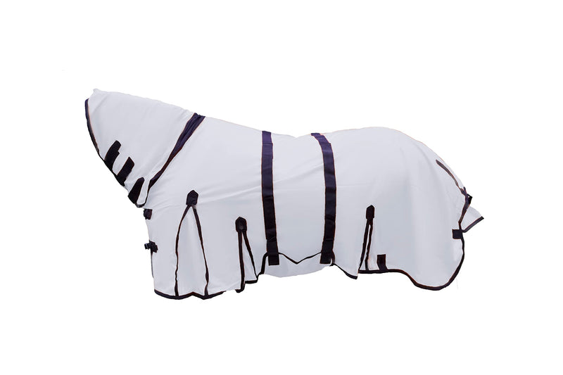 Resistance Durable Mesh Combo Fly Summer Sheet with Belly Guard and Combo Neck Cover White 68" - BeesActive Australia