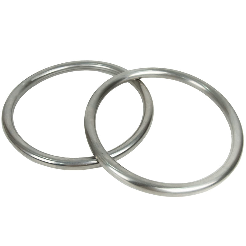 Wing Chun Stainless Ring Yewen Sau Sticky Hand Strength Training Tsun Siu Lum Kung Fu 2 Pack - BeesActive Australia