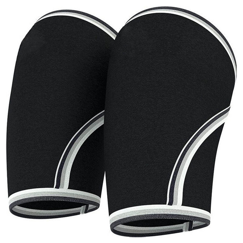 LPONNQ Knee Sleeves Weightlifting Compression Brace Elastic Pads Weight lifting Support Men Women Medium Black - BeesActive Australia