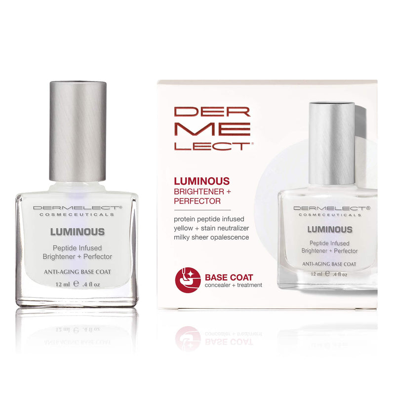 Dermelect Cosmeceuticals Luminous Nail Brightening Treatment – Dual Action Brightener & Treatment for Visibly Damaged Nails, Anti-Aging Formula, Strengthens & Nourishes, 0.4 oz - BeesActive Australia