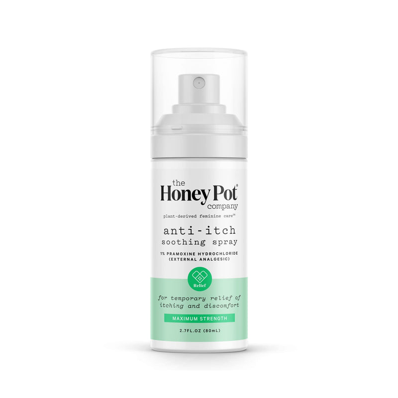 The Honey Pot Company - Feminine Anti-Itch Spray -At Home or On The Go Medicated Spray to Relieve Itch and Irritation. Maximum Strength - 2.71 fl. Oz. - BeesActive Australia
