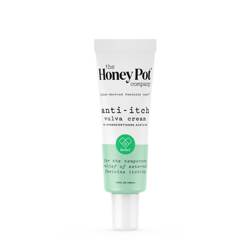 The Honey Pot Company - Feminine Anti-Itch Cream - At Home or On The Go Medicated Cream to Relieve Itching and Discomfort. Maximum Strength - 1 fl. Oz. Anti-Itch Vulva Cream - BeesActive Australia
