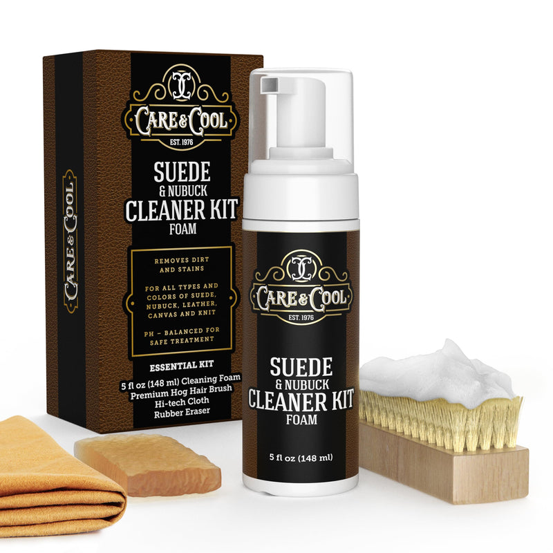 Care & Cool Suede and Nubuck Cleaner Foam Kit (5 oz) - Revitalizes and Refreshes Shoes, Boots, Clothes, and Furniture - BeesActive Australia