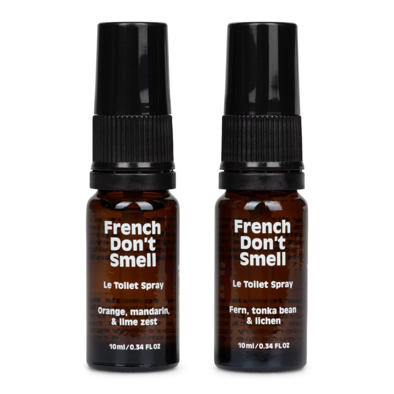 Toilet Spray for Poop – Travel Size (2 x 0.34oz) – All scents – Made in France, Bathroom Odor Eliminator, Poo Spray, Toilet Spray For Daily Use, Easy To Carry – French Don’t Smell 0.34 Fl Oz (Pack of 2) - BeesActive Australia