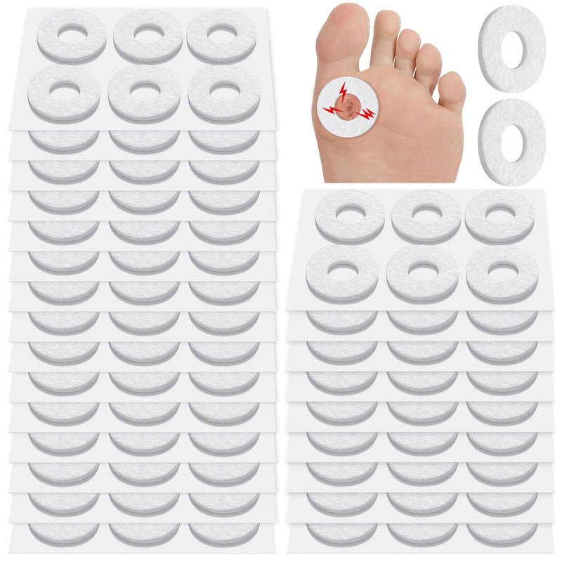 Nuanchu 150 Pcs Callus Cushions Callus Pads for Bottom of Foot Round Corn Cushions Pads for Feet Soft Adhesive Felt Corn for Ball and Side of Foot, Pain Relief from Shoe - BeesActive Australia