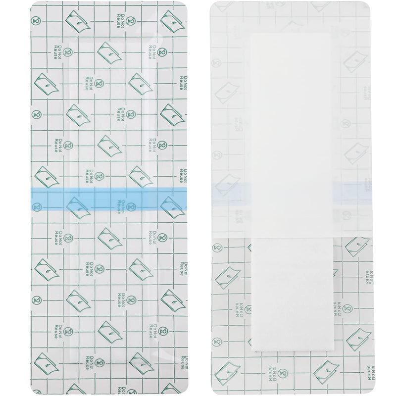 25 Pcs Waterproof C-Section Incision Shower Protector Bandage 4"x10" for Post Abdominal Surgery Hysterectomy Tummy Tuck Belly Recovery Gifts Long Surgical Incision Adhesive Wounds Cover Women Patients 4x10 Inch (Pack of 25) - BeesActive Australia