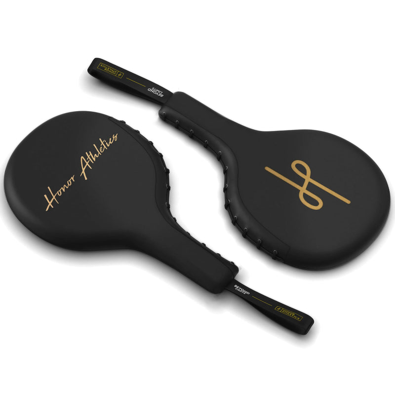 Honor Athletics Professional Boxing and MMA Punching Paddles (Pair) Black