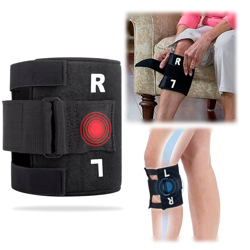 PURDU Sciatica Pain Relief Brace Devices Products Plus Sciatic Brace for Sciatica as Seen on TV Knee Braces for Knee Pain Women Men Lower Back Pain Relief Products for Both Left&Right Knee BLACK-1PACK - BeesActive Australia