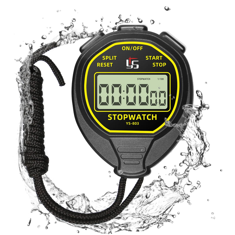 Waterproof Digital Stopwatch Timer, ANTEQI Large Display Simple Stopwatch with ON/Off Function No Clock No Calendar No Alarm Silent Stopwatch for Baseball Swimming Running Training Kids Coaches - BeesActive Australia