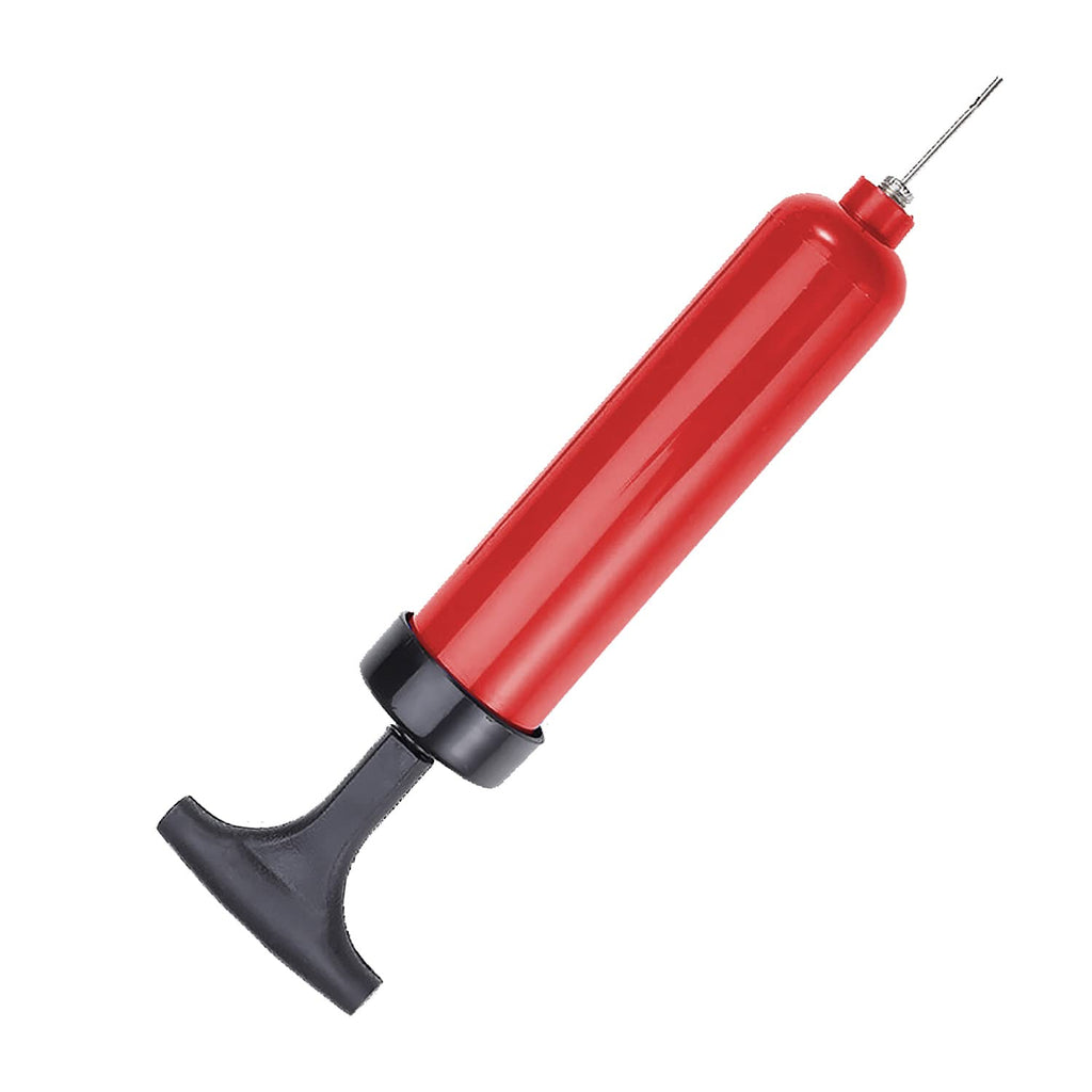 SPDTECH Pump and Needle Comfortable Handle with Metal Rod Suitable for Soccer Basketball Football Ball and Balloon Red - BeesActive Australia