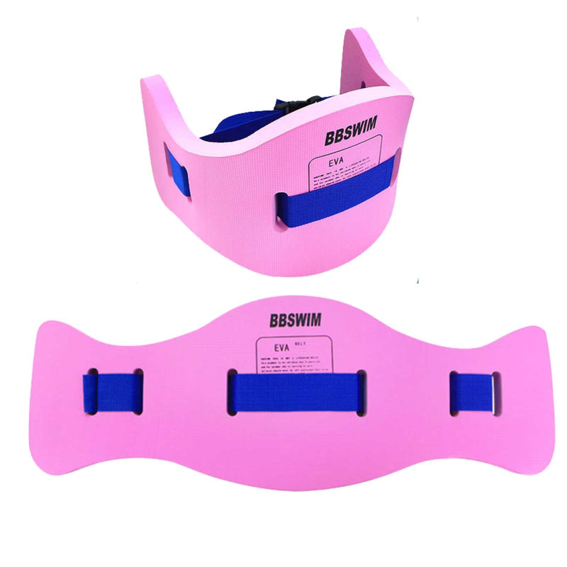 EVA Swimming Floatation Exercise Belt, Adjustable Swim Training Equipment Belt Outdoor Swim Training Tools for Adult and Kids Size M - Pink - 1PC - BeesActive Australia