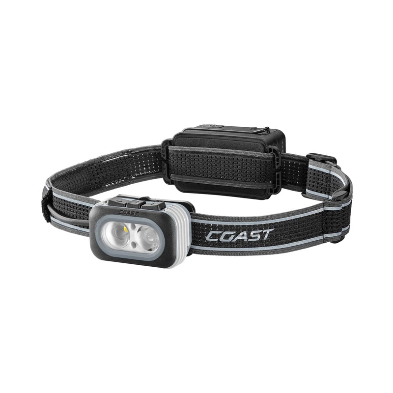 Coast RL20R 1000 Lumen Tri-Color LED Rerchargeable Headlamp with Flood and Spot Beams, Variable Light Control, Fixed Focus, Ultra-Strap, Red/Green Modes - BeesActive Australia