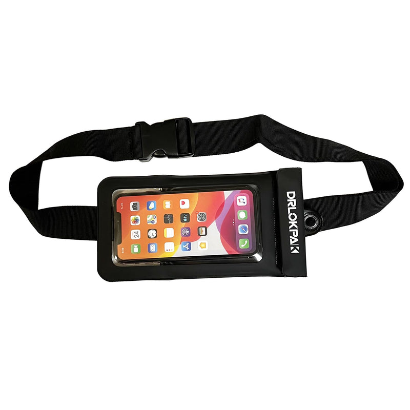 DRLOKPAK surfing waterproof Waist pouch Crossbody Chest Bag Fanny Pack Snorkeling Swimming Bag Beach Floating Dry Phone case holder (Black) Black - BeesActive Australia