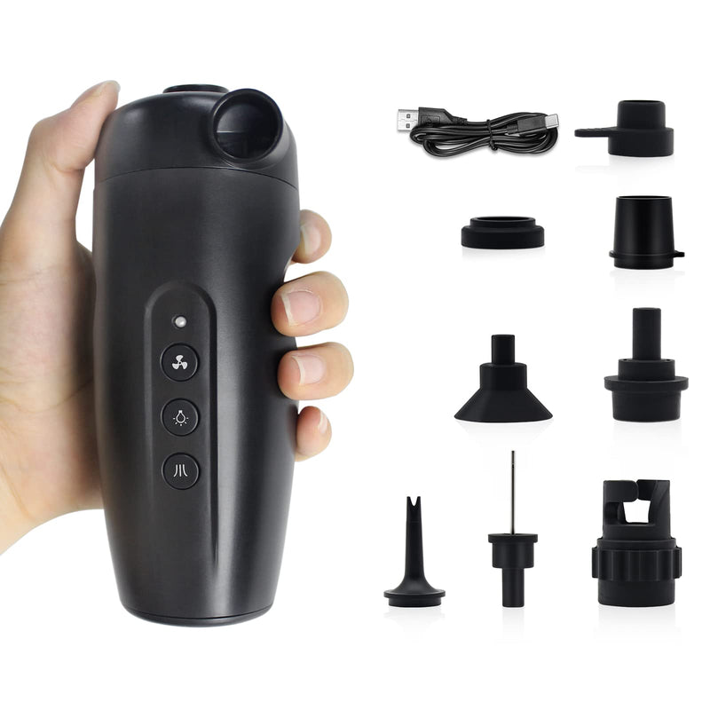 Fisca Portable 20PSI Air Pump Electric Rechargeable Sup Paddle Board Pump with 3000mAh Battery, Inflate Deflate for Air Mattress Beds, Boats, Pool Floats, Swimming Rings, Balls, Vacuum Storage Bags - BeesActive Australia
