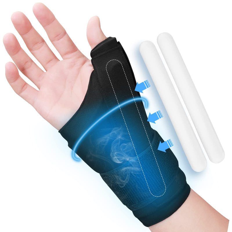 Tolaccea Thumb Brace Wrist Ice Pack for Pain Relief, Thumb Splint for Arthritis Pain and Support, Reusable Soft Gel Cold Pack for Hot & Cold Therapy, for Tendonitis, Joint Sprain - BeesActive Australia