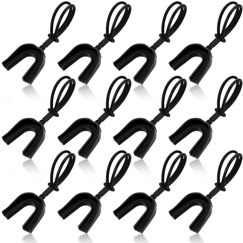 Dunzy 20 Pcs Football Mouth Guards with Strap Bulk Sports Mouthguard Bulk Football Mouthpiece Mouth Protector for Wrestling Boxing Lacrosse Hockey Taekwondo Adult Black - BeesActive Australia